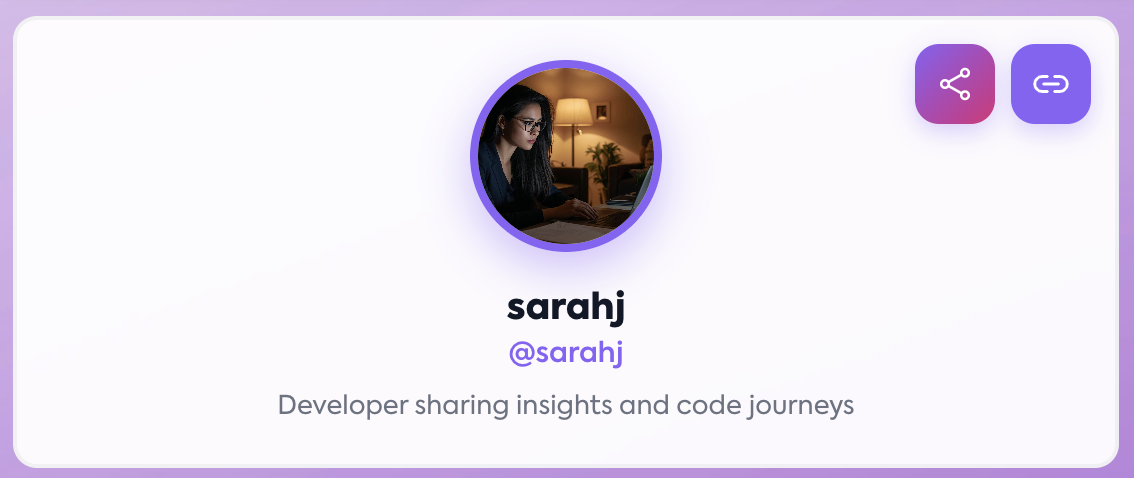 Search & share interface